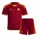 AS Roma Babykleding Thuisshirt Kinderen 2023-24 Korte Mouwen (+ korte broeken)